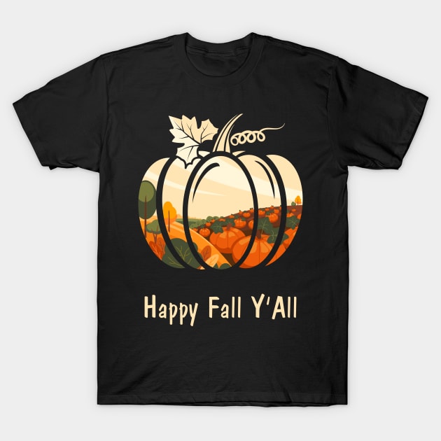 Happy Fall Y'All T-Shirt by Lita-CF